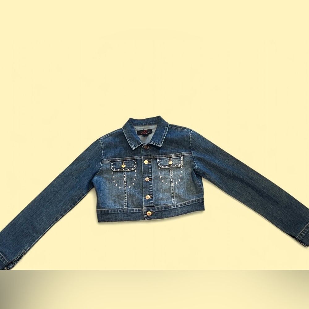 Hottie Rhinestone Denim Jacket | Size S - Picture 4 of 7